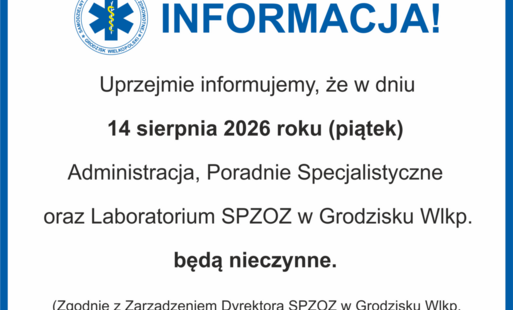 Zdjęcie do Ogłoszenie dot. 14.08.2026